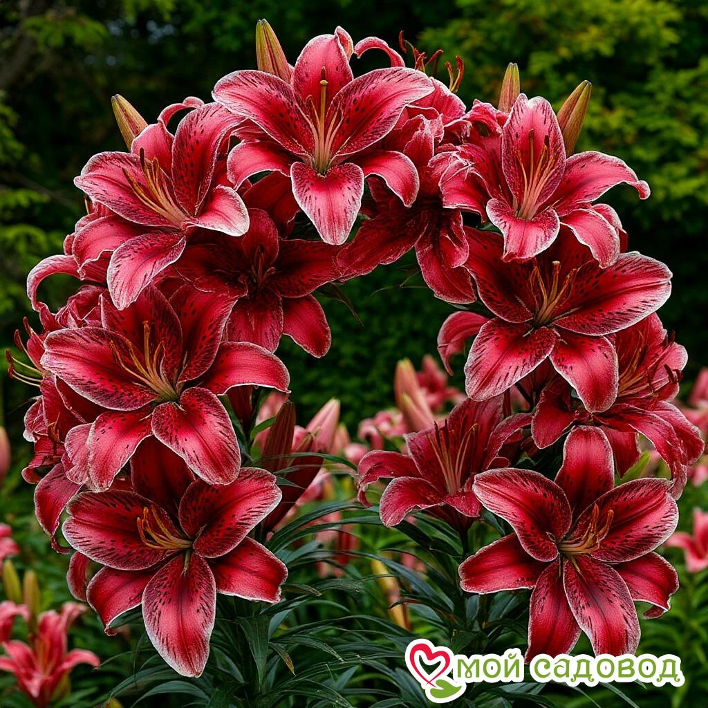 Лилия Вьющаяся Багровое Сияние